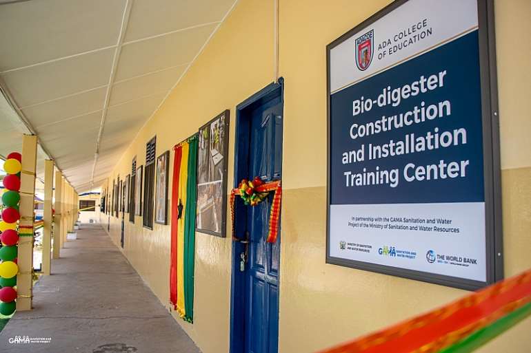 Sanitation Ministry commissions bio-digester construction, installation training centre at Ada.