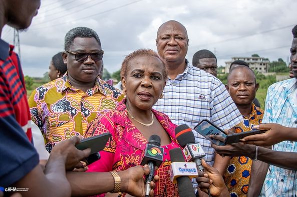 Minister for Sanitation and Water Resources, Hon. Cecilia Abena Dapaah’s working visits to the Asafo Sewerage